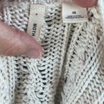 Anthropologie Moth Ella Cable Knit Sweater White Layered Size XS Photo 7