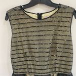 RED Valentino Sequin Mesh Tulle Mini Dress Black Nude IT 44 US 8 Party Glam Photo 4