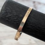 Almost A Brassy Shade of Gold Tone Cuff Bracelet Photo 1