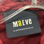 Maeve NWT Anthropologie  Burgundy Long-Sleeve Scrunch Textured Mini Dress Size XS. Photo 8