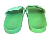 Rouge Helium  green quilted slides Photo 6