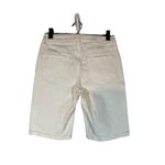 Calvin Klein  White City Short Long Bermuda Jean Denim Shorts Women Sz 6 Photo 1
