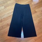 BP . Black Wide Leg Cropped Knit Culotte Pants - Size Medium Photo 3