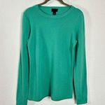 J.Crew Collection Italian Cashmere Long Sleeve T-Shirt Sweater Small Emerald Photo 0
