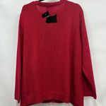 Red Scottie Dog Pattern Sweater 3x button down plaid cardigan bell Photo 1