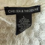 Mesh‎ Lace dress Size Large Assymetric hemline White Photo 3