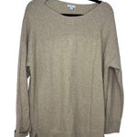 J. Jill Boatneck Pullover Sweater Women's Size Large Tan Neutral Soft NWT Photo 0