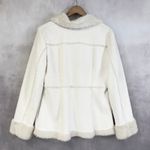 Mudd  Womens‎ Faux Shearling Jacket Large Y2K 2000s Boho Western Festival Grunge Photo 3