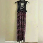 Free People dress maxi boho sleeveless beach double slit elastic waist. … Photo 5