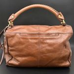 HOBO International Copula Woodlands Brown Leather Whipstitched Satchel Crossbody Photo 5