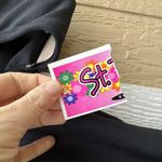 St. Tropez New 2 Pc Swim Suit Bikini Women’s Size 10 Vintage Y2K Black 3d Flowers Photo 5