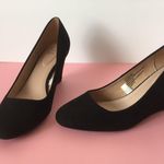 Black Wedge Heels, Size 7 1/2 Photo 1
