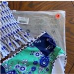 Floral Blue and Green Women's Swim Set Size M Photo 6