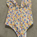 Shade & Shore Multi-coloured floral one piece swimsuit with adjustable straps #swimwear Photo 0