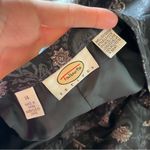 Talbots Whimsigoth Dark Academia Printed Silk Wool High Rise Tapered Trousers 14 Photo 2