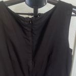 New York & Co. Fit & Flare Black Dress sleeveless with embroidered White Hem Size 14  Great dress for a party or can wear it for office meeting attire.  Photo 4