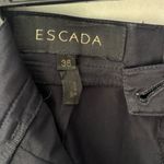 Escada Navy Blue Trouser Slack High Waist Straight Leg Dress Pant Designer Size 6 Photo 9