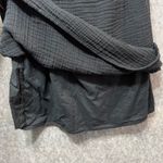 Aerie  Black Dress Off Shoulder Ruffle Lined Casual‎ XXS Gauze Mini Dress Photo 2