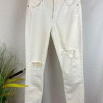 AGOLDE  White High Rise Straight Crop Jeans 27 Photo 1