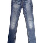 True Religion Slim Straight Back Flap Jeans Island Song Wash Women’s Size 26 Photo 0