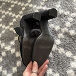 Christian Siriano Shoes Size 7.5 Suede Block Heel Lace Up Mesh Pumps Whimsigoth Black Photo 6