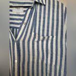 Rails  Whitney Short Sleeve Button Down Shirt in Blue Echo Stripe size Small Photo 8