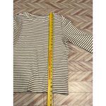 Time and Tru Womens XL Striped Long Sleeve Layering T Shirt Spandex Crew Top White Photo 5