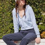 Brandy Melville  cropped blue hoodie Photo 0