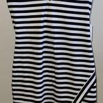 NWT Colors Of Aurora Strapless Black & White Stripes Dresses. Size Medium Photo 0