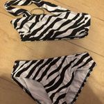 Pretty Little Thing Zebra Print Bathing Suit Photo 0