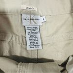 Calvin Klein Jeans Size 8 Neutral Khaki Tan Stretch A-Line Skirt Minimalist Photo 2