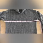 Varley Collins Tunic Sweater Merino Wool Blend Ribbed Knit Mockneck gray medium Photo 9