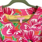 Lilly Pulitzer Lily pullitzer silk printed floral pink yellow green Sasha dress Photo 7