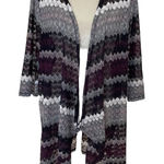 Catherines  Mesh Lace Striped Kimono Duster Cardigan Women’s Plus Size 2X 22/24W Photo 0