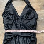 Jaclyn Smith Elegant Black Halter Swimsuit Photo 3