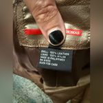 Vintage Y2K Brandon Thomas bronze leather zipper moto jacket, size small Brown Photo 14