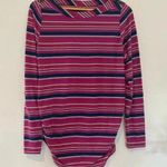 Liz Lange  striped button sleeve‎ Maternity shirt, size M. Photo 0