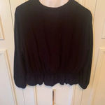 Jennifer Lopez black long sleeve blouse M Photo 6