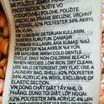 H&M Chunky Knit Sweater Size Small Peach Cream Wool Blend Cottage Cute Comfort Photo 5