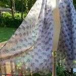 Joy Susan  Bohemian Elephant Gray Black Scarf Wrap Photo 6