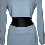 superdown  women's Lena Midi two piece ribbed set size XXS Dusty Blue Photo 1