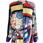 SheIn  Baroque And Chain Print Belted Shirt Dress Photo 2