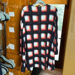 LuLaRoe NWT Caroline Cardigan Black Orange White Plaid Hacci Size Large Photo 6