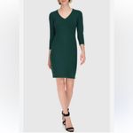 Calvin Klein  Dark Green Long Sleeve Dress Size M Photo 6
