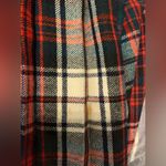 Vintage Red Tartan Plaid maxi wrap skirt size S Red Photo 3
