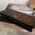 Coach Boxed Anna Foldover Clutch Crossbody And Card Case Set In Blocked c7354 Photo 4