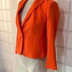 Ann Taylor  Orange Notch Lapel One Button Long Sleeve Blazer Size 00 Photo 2