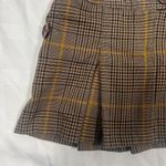 Xhilararanation Womans size 9 Brown plaid mini skirt with buttons Y2K 2000'S Photo 2