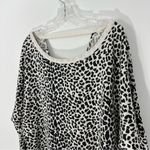 Chaser  Leopard Animal Print Drape Open Back Top Size Large Photo 2