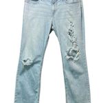 Levi's Women's Superlow Boot Jeans 31 Light Wash Distressed Bootcut Photo 0